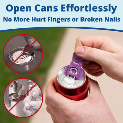 Easy Tab Opener&Drink Protector Coke Beverage Can Opener Plastic Simple Bottle Opener Sealing Dustproof Easy to Pull Can Opener