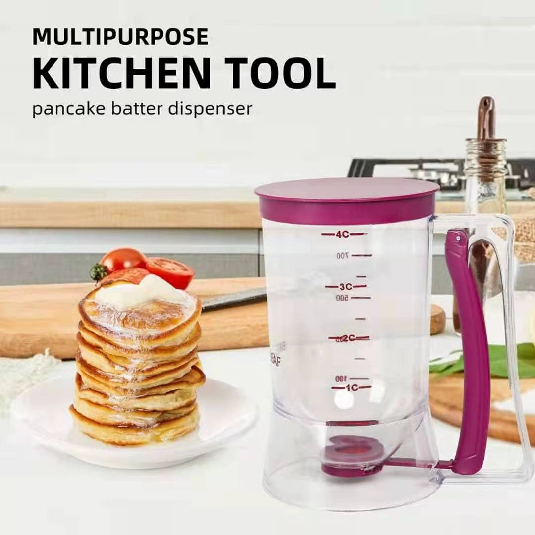 Batter Separator Cupcakes Pancakes Cookie Cake Waffles Batter Flour Paste Dispenser Cream Measuring Cup Kitchen Baking Tools