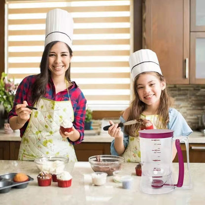 Batter Separator Cupcakes Pancakes Cookie Cake Waffles Batter Flour Paste Dispenser Cream Measuring Cup Kitchen Baking Tools